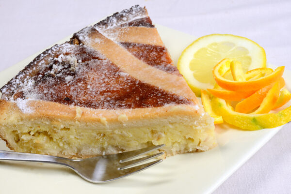 slice of neapolitan pastiera